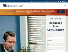 Tablet Screenshot of crosleylaw.com